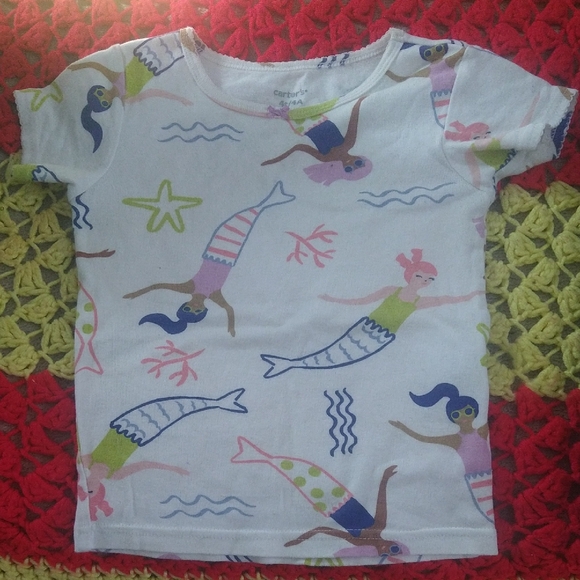 Carter's Other - Carter's White and Purple Bow T-Shirt